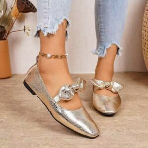 Elegant Bow Comfort Flats