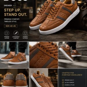Executive leather Comfort sneakers