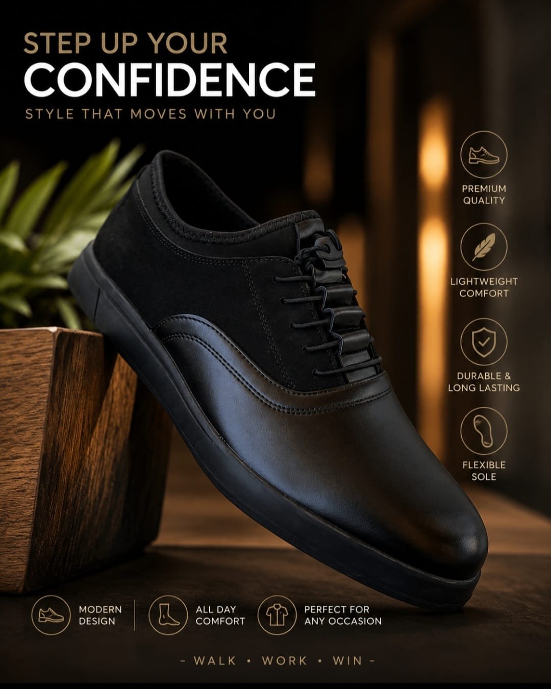 Premium Leather Sneakers - Image 2