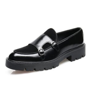 Premium Double-Buckle Leather Loafers 🤎