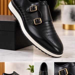 Premium Double-Buckle Men’s Loafers